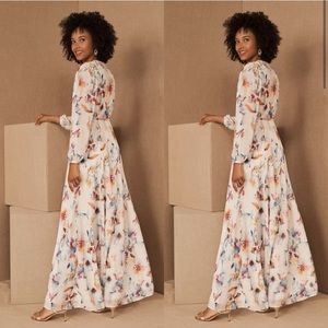 Yumi Kim Anthropologie BHLDN watercolor Juliette Dress